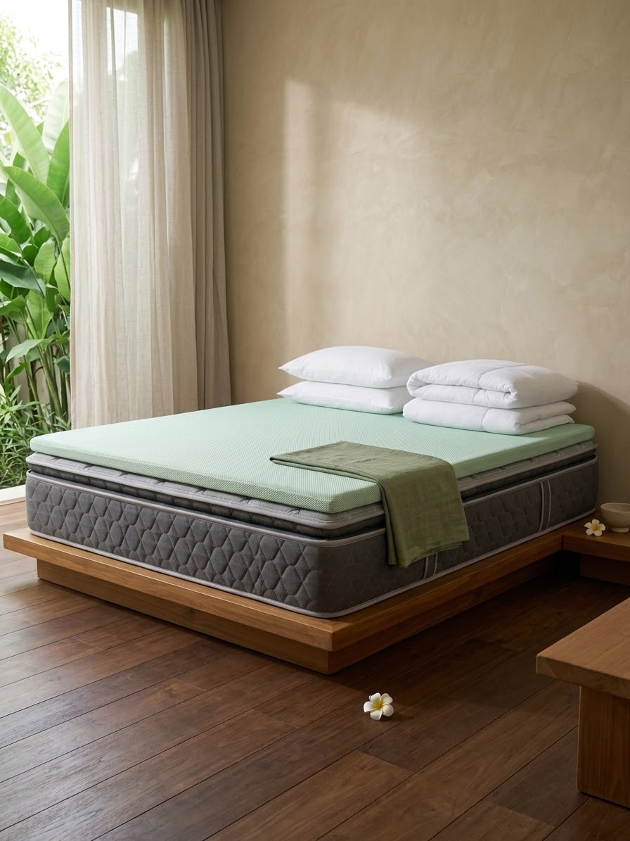 Het lamoon-matras — pocketvering met zachte toplaag van traagschuim